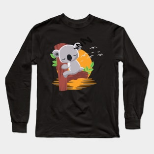 Koala sleeping Long Sleeve T-Shirt